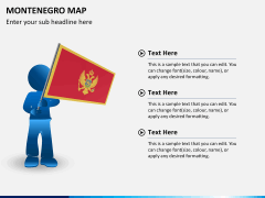 Montenegro map PPT slide 24