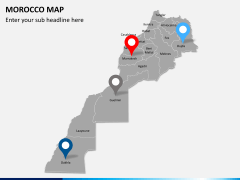 Morocco map PPT slide 5