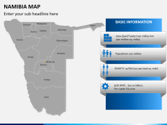 Namibia map PPT slide 16