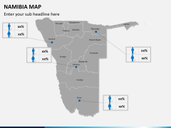 Namibia map PPT slide 17