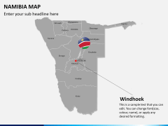Namibia map PPT slide 18
