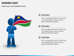 Namibia map PPT slide 22