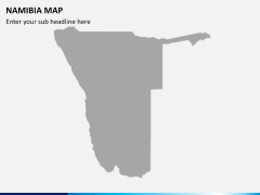 Namibia map PPT slide 8