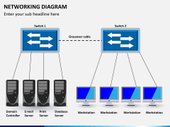 Networking diagram PPT slide 3