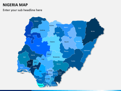Nigeria map PPT slide 1