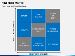 Nine field matrix PPT slide 1