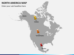 North america map PPT slide 3
