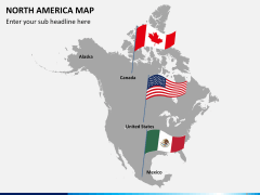 North america map PPT slide 5