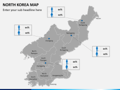 North korea map PPT slide 18