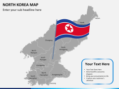 North korea map PPT slide 20
