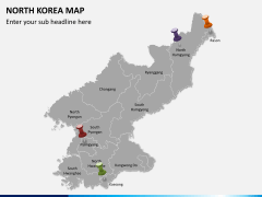 North korea map PPT slide 3