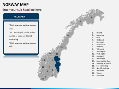 Norway map PPT slide 8