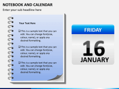 Notebook calendar PPT slide 5