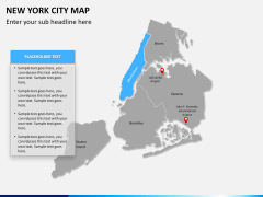 New York City map PPT slide 11