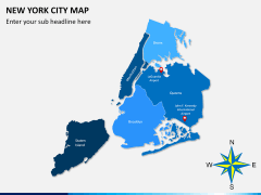 New York City map PPT slide 2