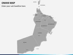 Oman map PPT slide 2