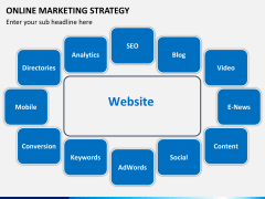 Online marketing strategy free PPT slide 1