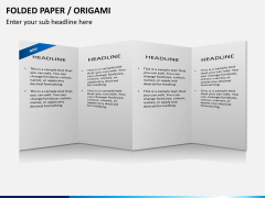 Origami style PPT slide 12