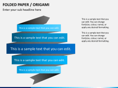 Origami style PPT slide 2