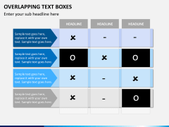 Overlapping text boxes PPT slide 6