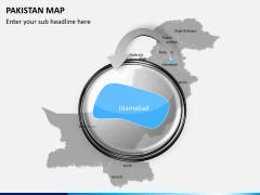 Pakistan map PPT slide 13