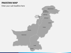 Pakistan map PPT slide 2