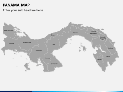 Panama map PPT slide 2
