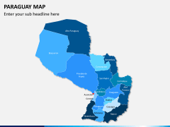 Paraguay map PPT slide 1