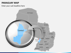 Paraguay map PPT slide 13