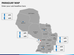 Paraguay map PPT slide 17