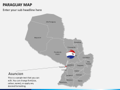 Paraguay map PPT slide 18