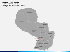 Paraguay map PPT slide 2