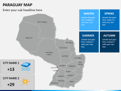 Paraguay map PPT slide 20
