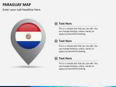 Paraguay map PPT slide 21