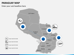 Paraguay map PPT slide 5