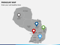 Paraguay map PPT slide 6