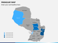 Paraguay map PPT slide 8