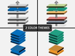 Parallel 3d layers PPT cover slide 