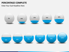 Percentage complete PPT slide 12