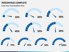 Percentage complete PPT slide 3