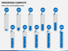 Percentage complete PPT slide 6