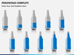 Percentage complete PPT slide 8