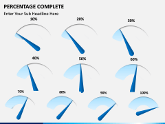 Percentage complete PPT slide 9