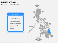 Philippines map PPT slide 10
