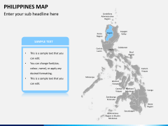 Philippines map PPT slide 8