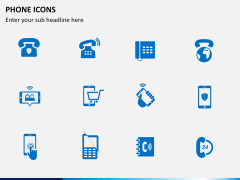 Phone Icons PPT slide 1