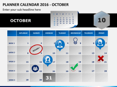 Planner calendar 2016 PPT slide 10