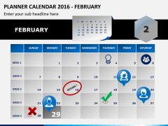 Planner calendar 2016 PPT slide 2