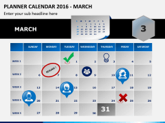 Planner calendar 2016 PPT slide 3
