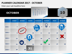 Planner calendar 2017 PPT slide 10